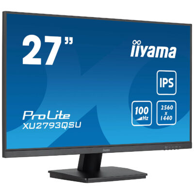 IIYAMA 27" LED - ProLite XU2793QSU-B6 / 100 Hz 1MS / Noir – Image 2