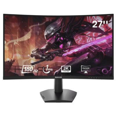 ECRAN GAMING CURVED REDRAGON CORAL 27"QHD 2K / 180HZ / NOIR