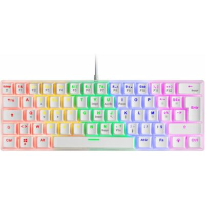 MARS GAMING MK60 60% BLUE SWITCH - WHITE
