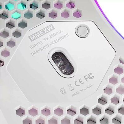 MARS GAMING MMEX MOUSE ULTRA-LIGHTWEIGHT RGB WHITE
