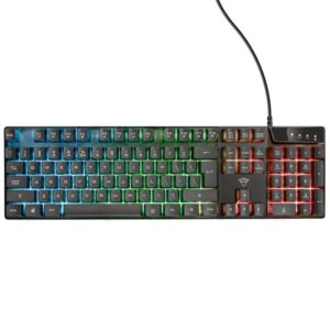 TRUST CLAVIER GAMER AZOR GXT 835 RGB - NOIR