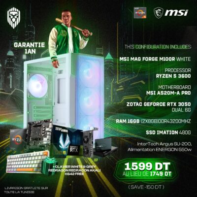 MSI FORGE M100R | RYZEN 5 3600 | RTX 3050 6G | 16GB RAM