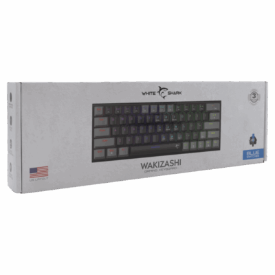 WhiteShark Wakizashi Mechanical White Gaming Keybaord | BlueSwitch