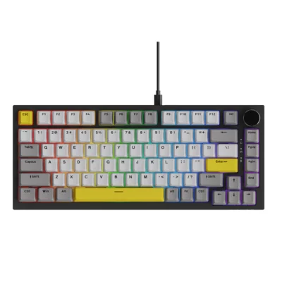 AJAZZ AK820 Moon Axis Yellow Switch ( Grey-White-Yellow )