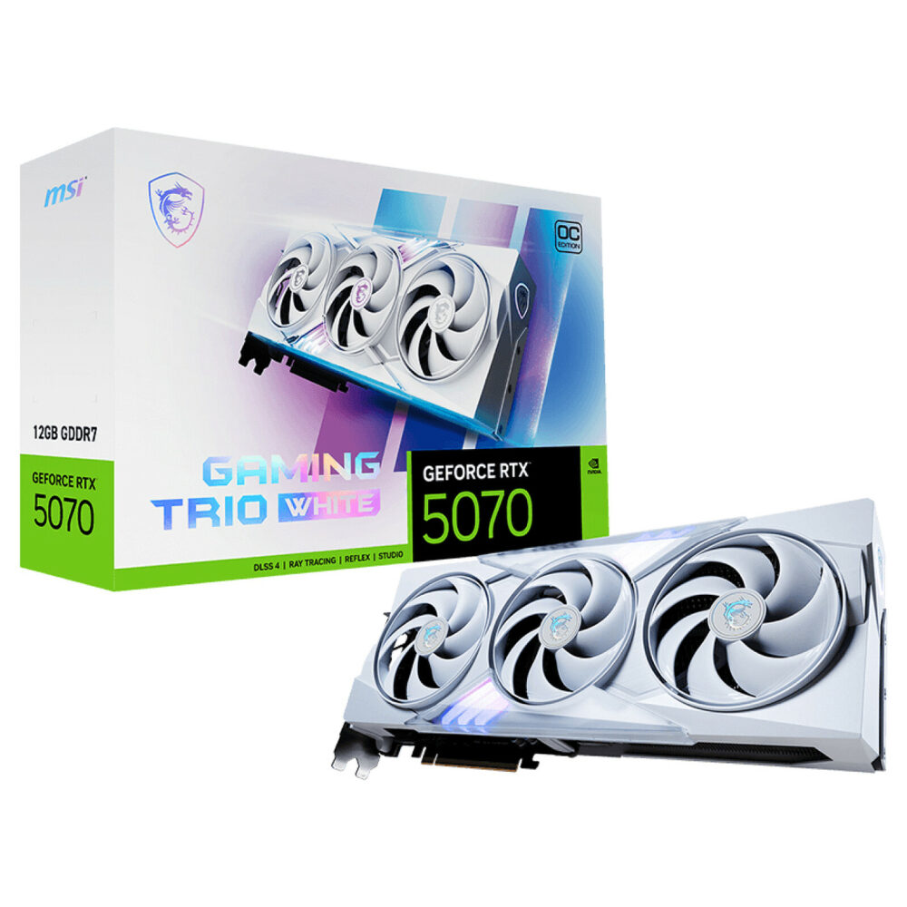 MSI GeForce RTX 5070 12G GAMING TRIO OC WHITE.