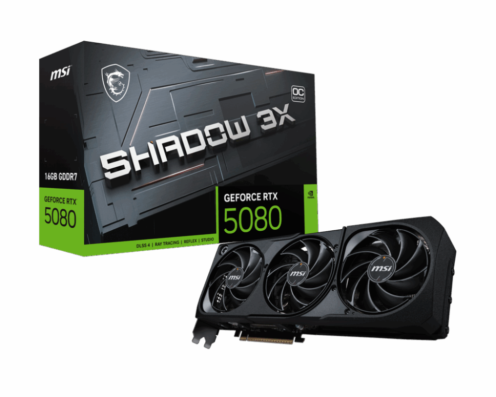 MSI GeForce RTX 5080 16G SHADOW 3X OC
