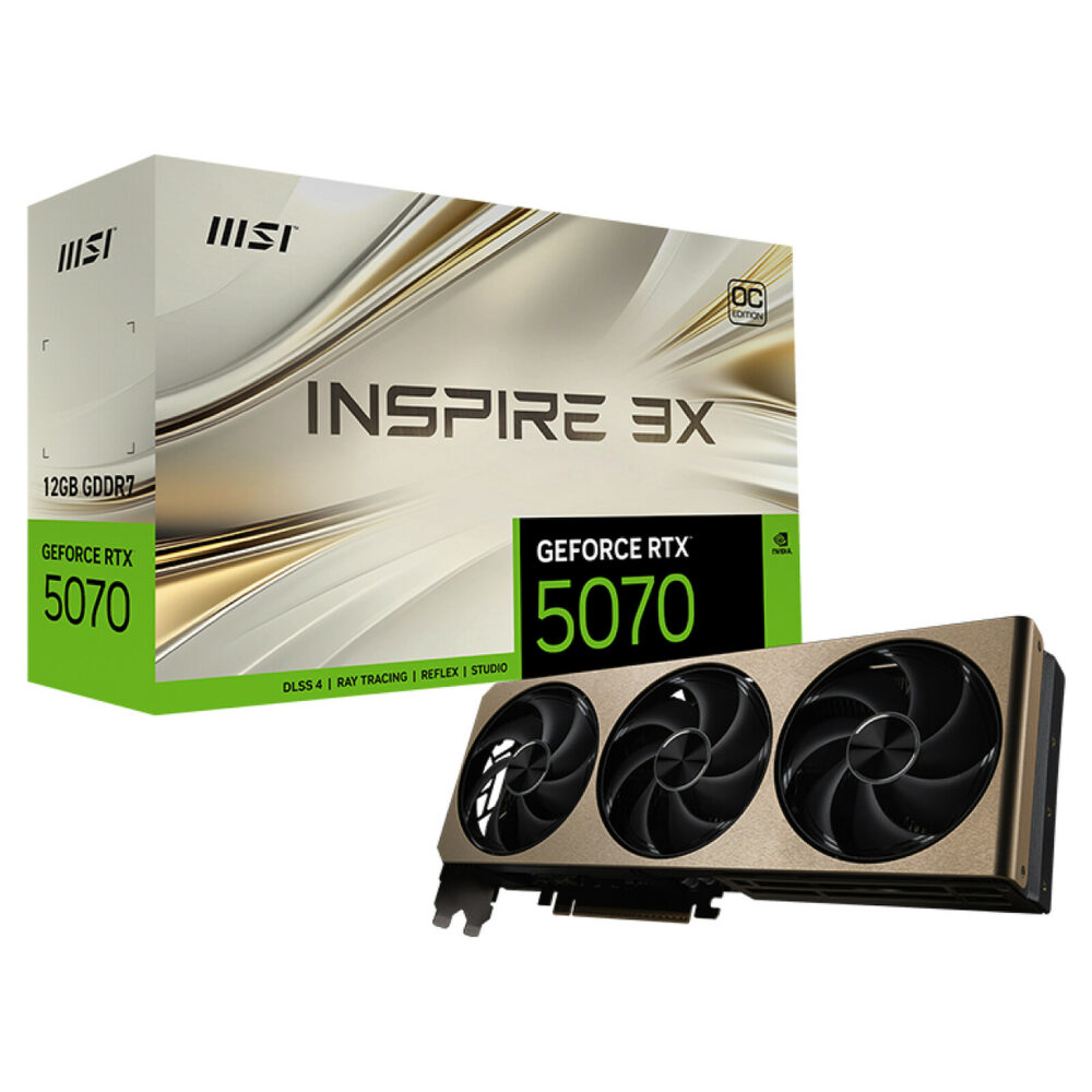 Msi GeForce RTX 5070 12G INSPIRE 3X OC