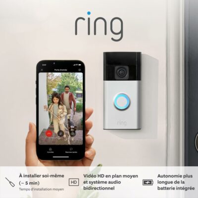 Ring sonnette vidéo sans fil (Battery Video Doorbell)