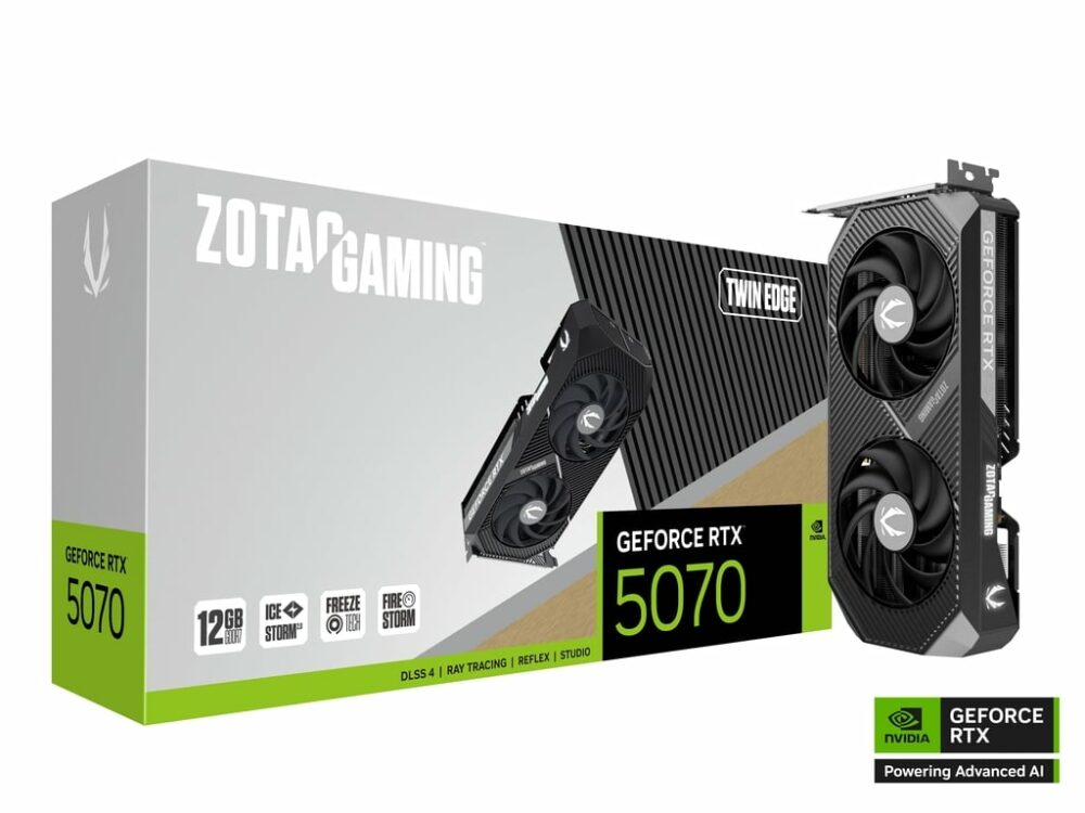 ZOTAC GAMING GeForce RTX 5070 TWIN EDGE 12GB GDDR7