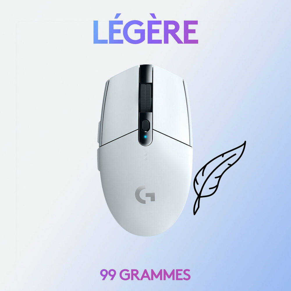 Logitech G305 LIGHTSPEED Wireless Gaming Mouse - WHITE - 2.4GHZ – Image 4