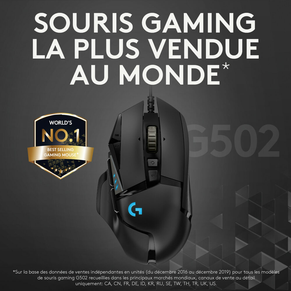 Logitech G502 HERO High Performance Gaming Mouse - USB -1