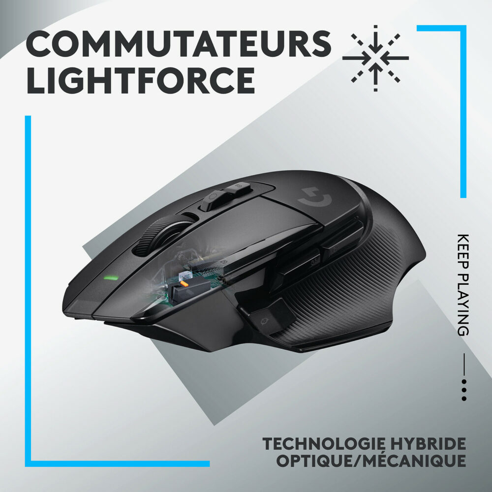 Logitech G502 X LIGHTSPEED Wireless Gaming Mouse - BLACKCORE - 2.4GHZ -1