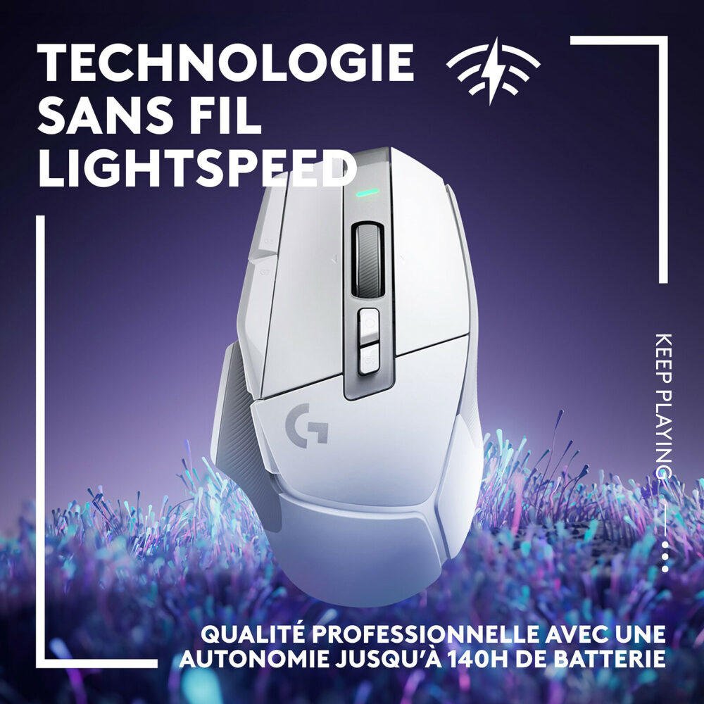 Logitech G502 X LIGHTSPEED Wireless Gaming Mouse - WHITE - 2.4GHZ – Image 3
