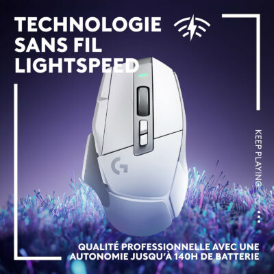 Logitech G502 X LIGHTSPEED Wireless Gaming Mouse - WHITE - 2.4GHZ – Image 3