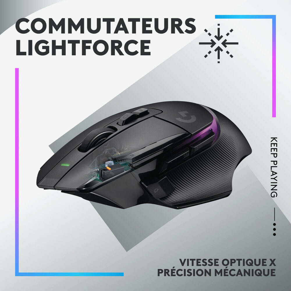 Logitech G502 X PLUS - LIGHTSPEED Wireless RGB Gaming Mouse - BLACKPREMIUM - 2.4GHZ -1