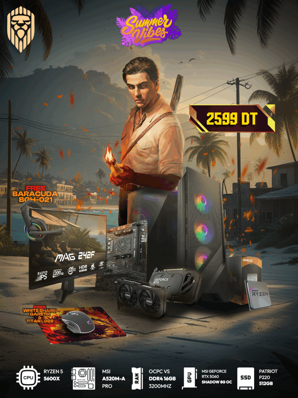 summer-vibes-v1-ryzen-5-5600x-rtx-5060-8g-16-gb-1to-msi-24-200hz-0-5ms-accessoires-pack-free