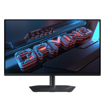 GIGABYTE MO27U2 écran gaming QD-OLED 4K 27 pouces 240Hz fond noir