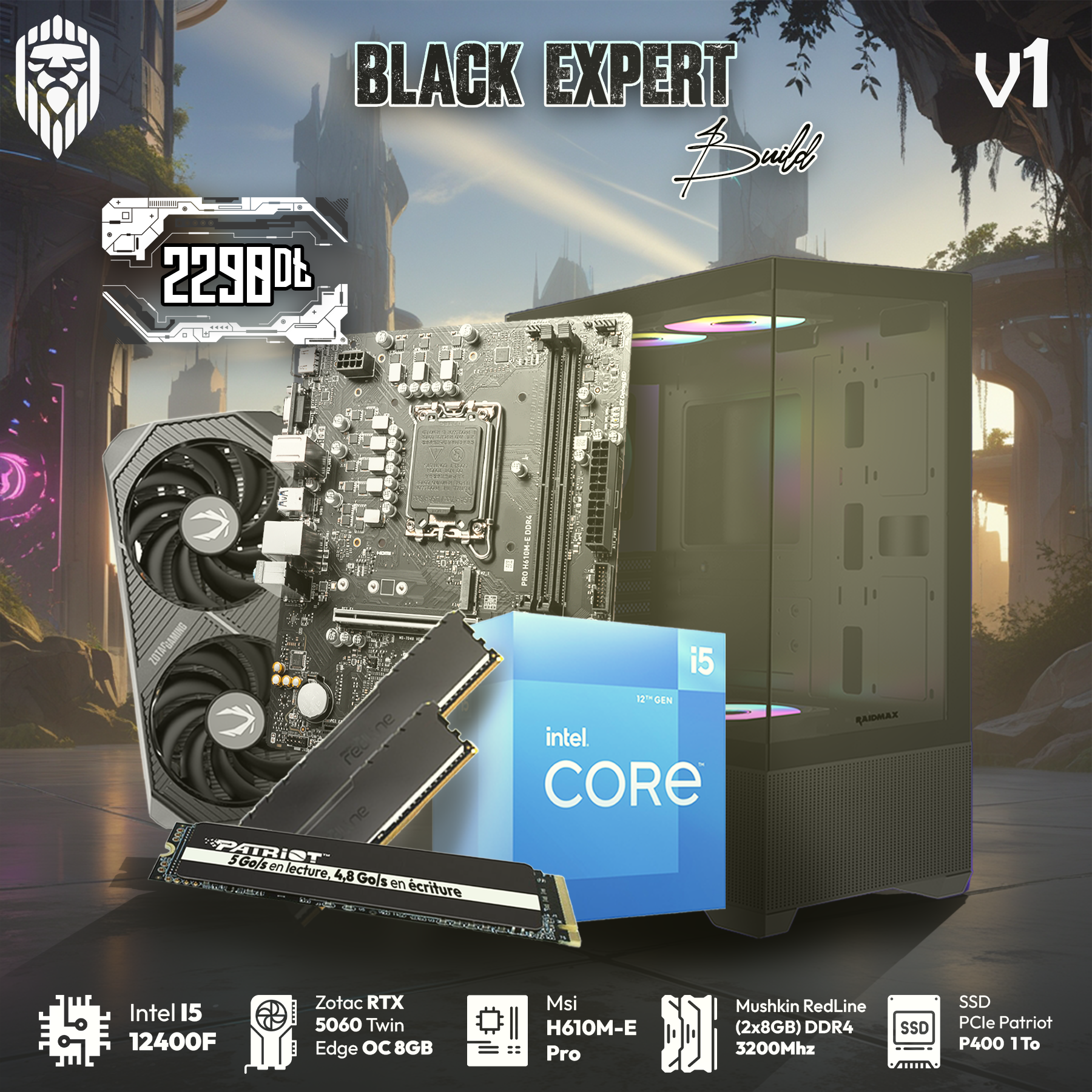 black-expert-v1-intel-i5-12400f-rtx-5060-8g-16gb-1to-nvme