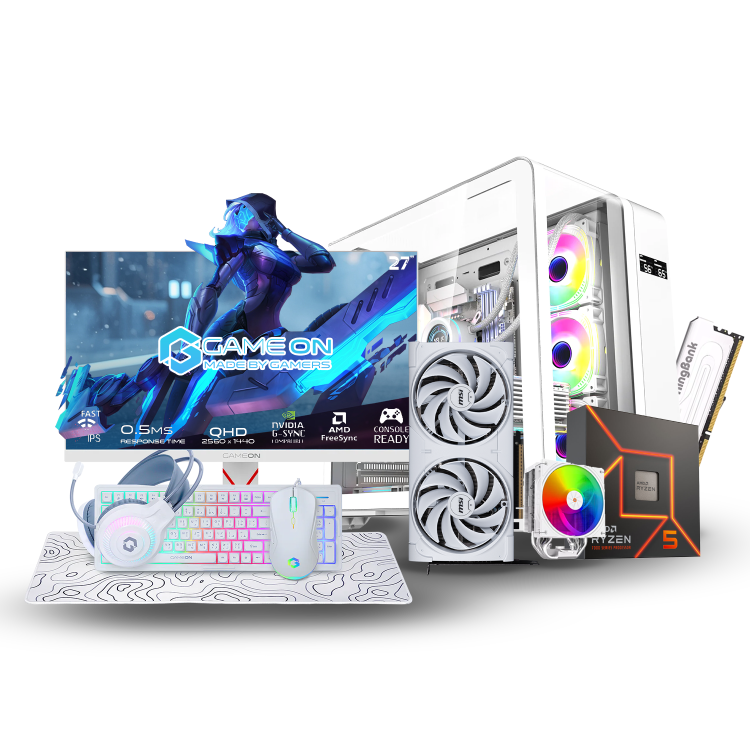 snowwhite-infinity-x2-ryzen-5-7600x-rtx-5070-12g-16gb-ram-27-qhd-190hz-white-pack-accessoires-4-en-1-white