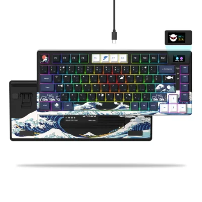 womier-sk80-75-mechanical-gaming-keyboard-with-color-multimedia-display-noir