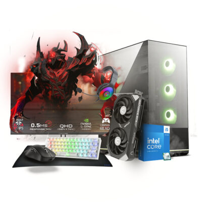 PC Gaming Intel i5 14400F RTX 5060 Ti 16G 16GB DDR4 BLACK ZERO X1 QHD 180Hz Expert Gaming Tunisie
