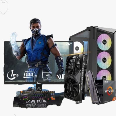 drakeforce-x1-ryzen-5-5600x-rtx-5060-8g-a520m-k-16gb-ram-24-fhd-144hz-pack-accessoires-4-en-1