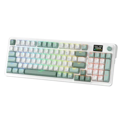 redragon-galatin-pro-k719-tkl-blanc-gris-bleu-triple-mode tunisie 1