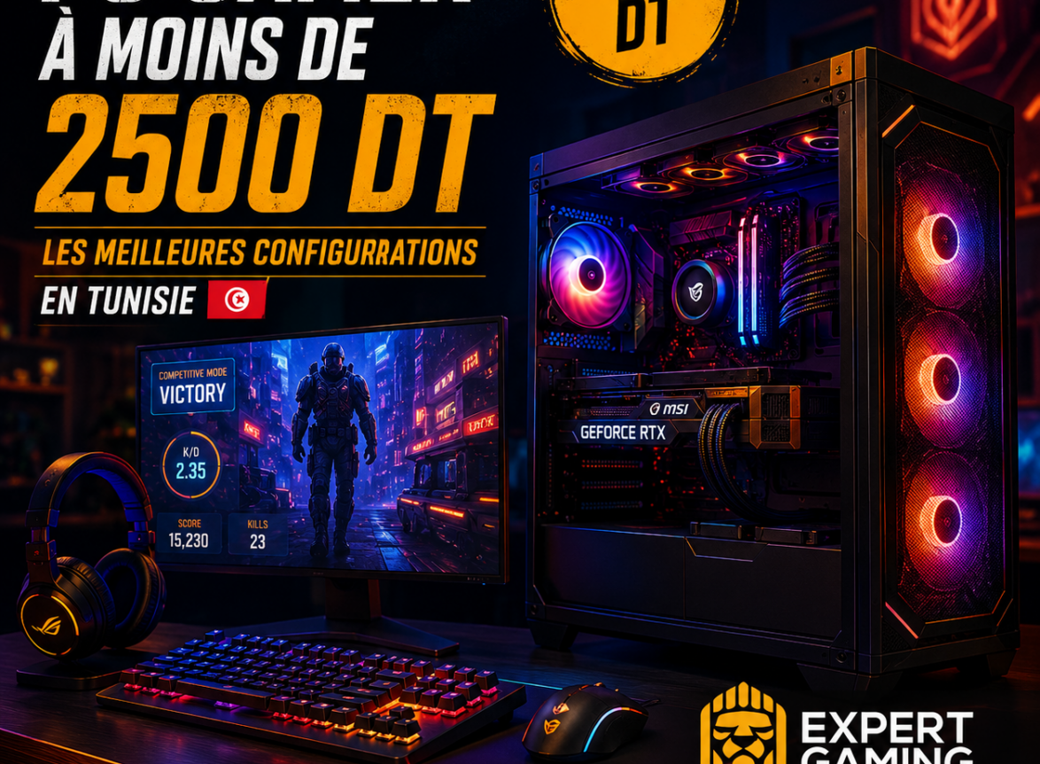 pc gamer à moins 2500 dt Tunisie