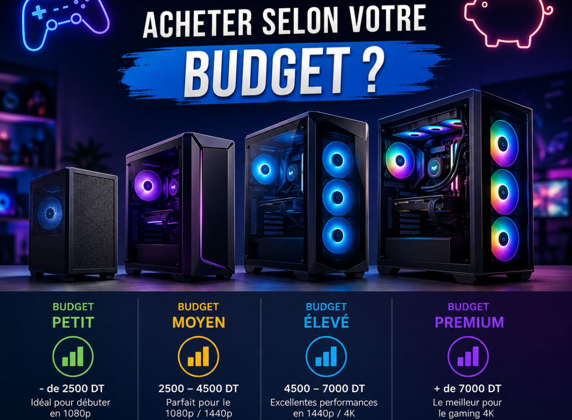 Quel PC gamer choisir selon votre budget en Tunisie