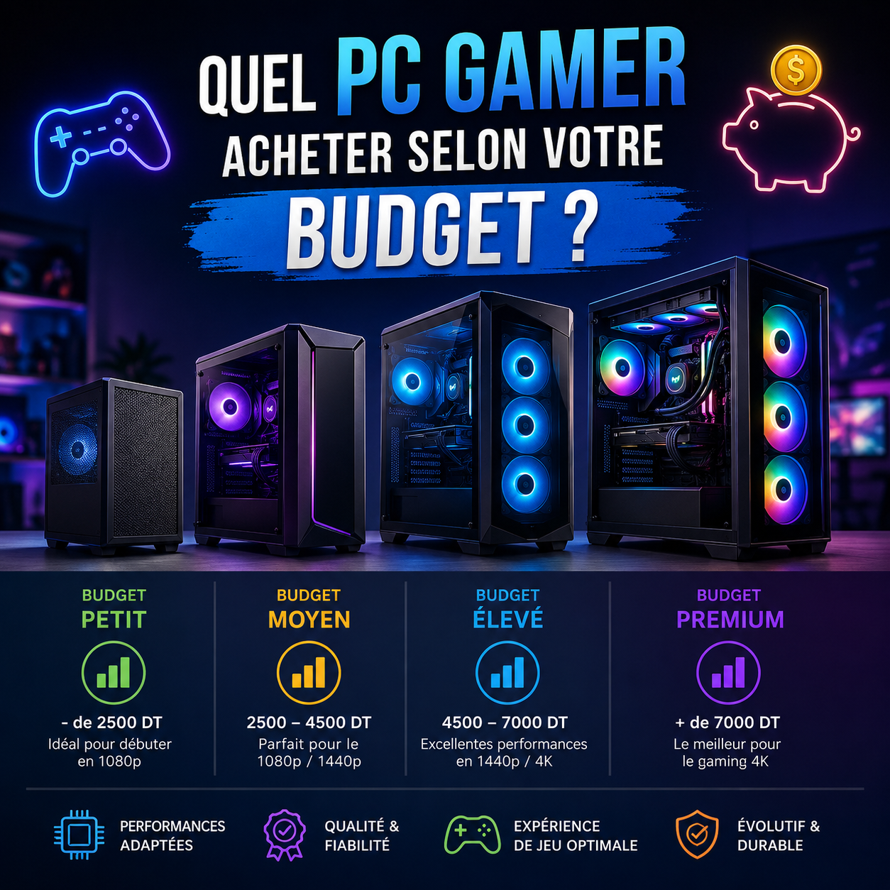 Quel PC gamer choisir selon votre budget en Tunisie