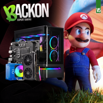 PC gamer Intel i5 RTX 5050 BACK-ON V5 avec boîtier Asus ARGB – Expert Gaming Tunisie
