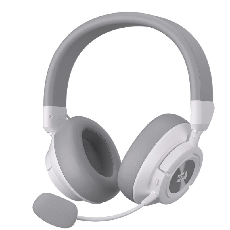 Casque Bluetooth gaming REDRAGON Spectra Pro H889 blanc vue de face