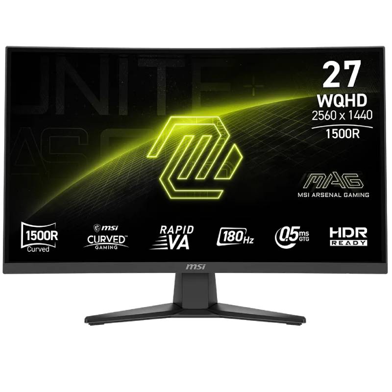Écran gaming MSI MAG 275CQF 27 pouces WQHD 180Hz VA incurvé