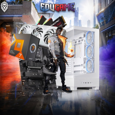PC gamer Ryzen 7 7800X3D EDUGAME X6 avec RX 9060 XT 16Go – Expert Gaming Tunisie