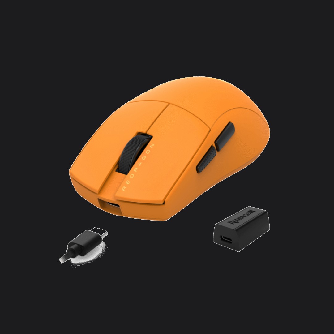 Souris gamer Redragon M916 Ultra 8 kHz coloris Orange – Expert Gaming Tunisie