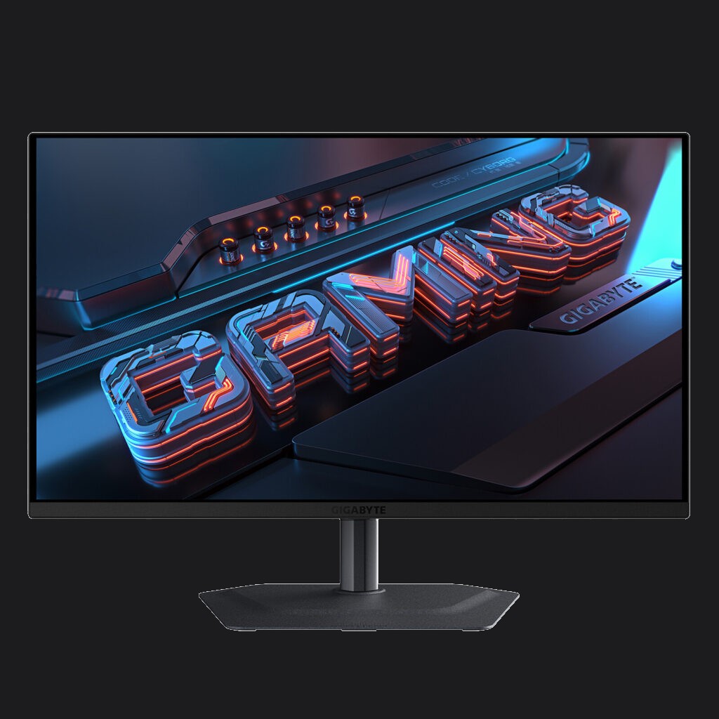 GIGABYTE MO27U2 écran gaming QD-OLED 4K 27 pouces 240Hz fond noir