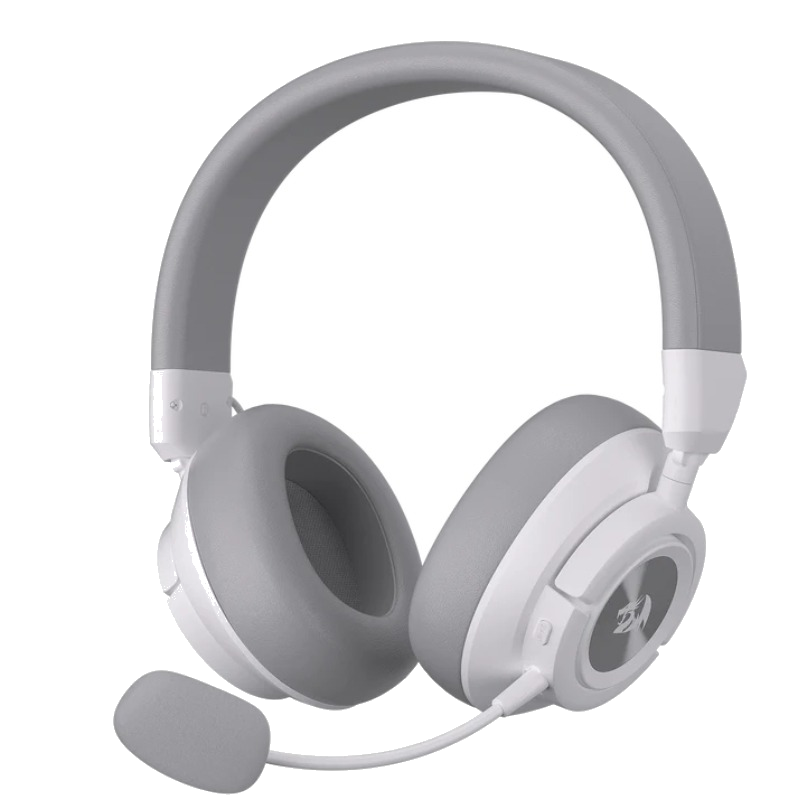 Casque Bluetooth gaming REDRAGON Spectra Pro H889 blanc vue de face