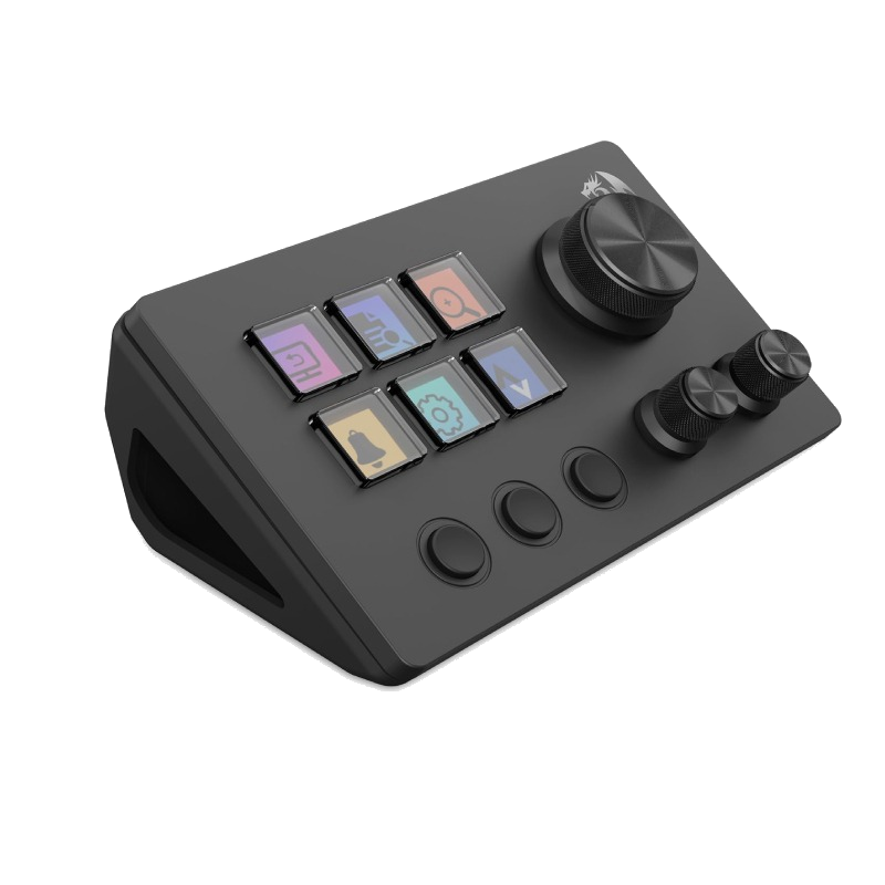 Stream controller gaming Redragon SS-551 Skyrider Black vue de face