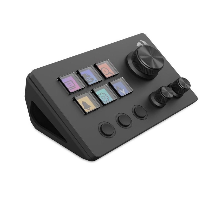Stream controller gaming Redragon SS-551 Skyrider Black vue de face