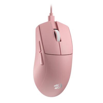 Souris gamer légère GravaStar K1NG 1K M724 Pink avec rétroéclairage RGB et capteur PAW3950