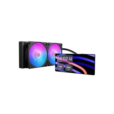 Cooler Master MasterLiquid Core LCD 6" 240mm ARGB – watercooling LCD 240mm noir