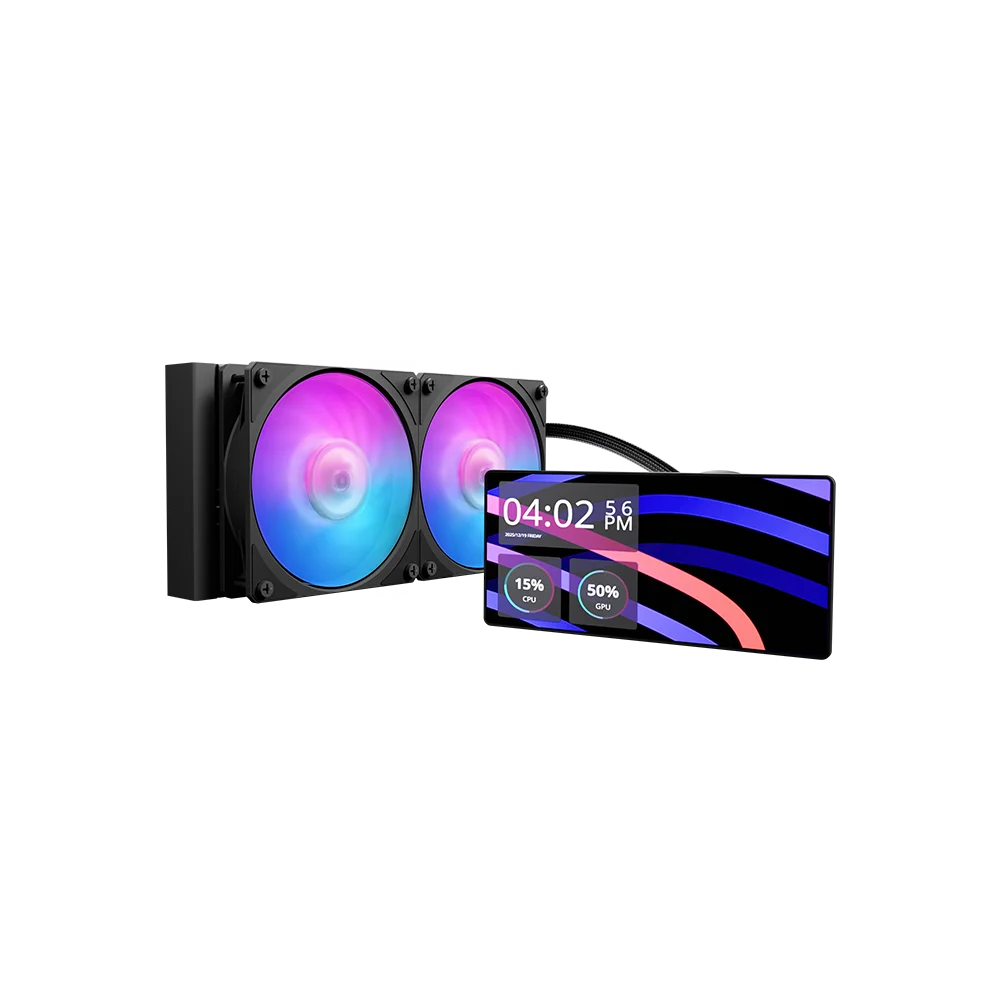 Cooler Master MasterLiquid Core LCD 6" 240mm ARGB – watercooling LCD 240mm noir