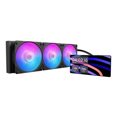 Cooler Master MasterLiquid Core LCD 6" 360 Black – watercooling 360 LCD AIO noir vue principale