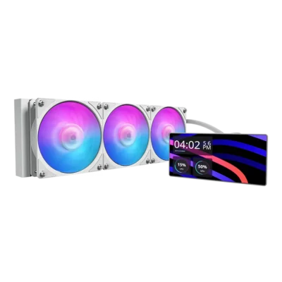 Cooler Master MasterLiquid Core LCD 6" 360 blanc watercooling ARGB avec écran LCD couleur