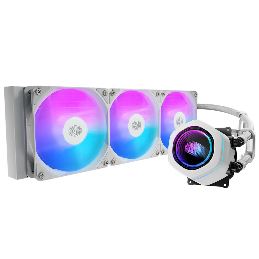 Cooler Master MasterLiquid Core Nex 360 watercooling 360 blanc AIO vue de face