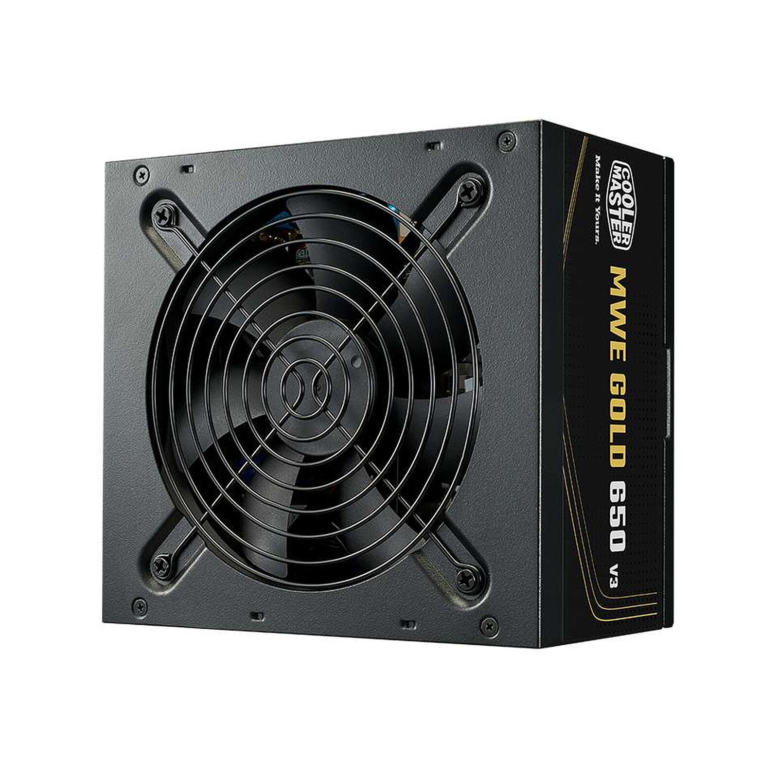 Alimentation Cooler Master Gold 650W MWE V3 noire – vue principale