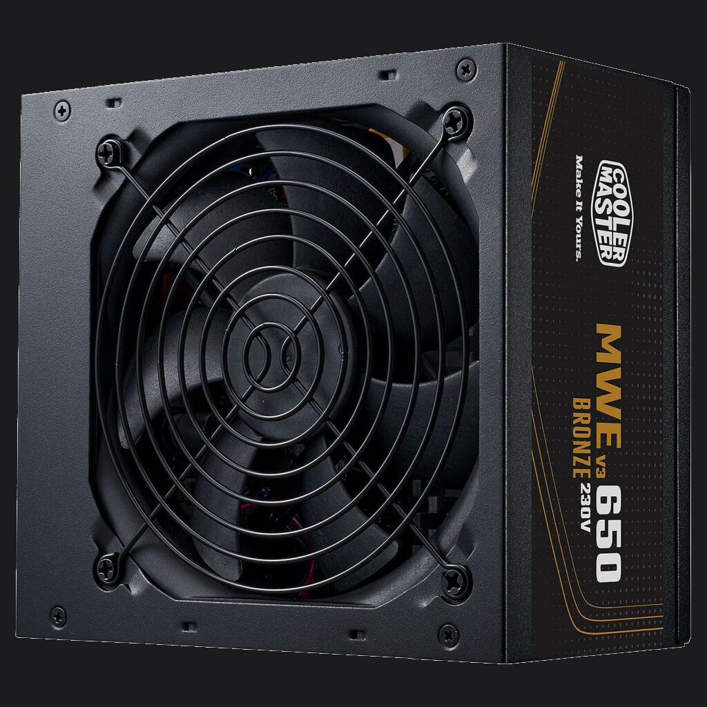 Alimentation Cooler Master 650W MWE Bronze V3 coloris noir – vue principale