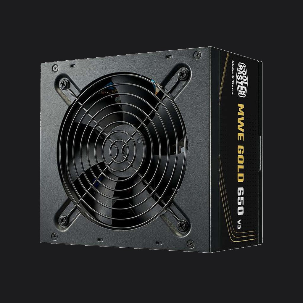 Alimentation Cooler Master Gold 650W MWE V3 noire – vue principale
